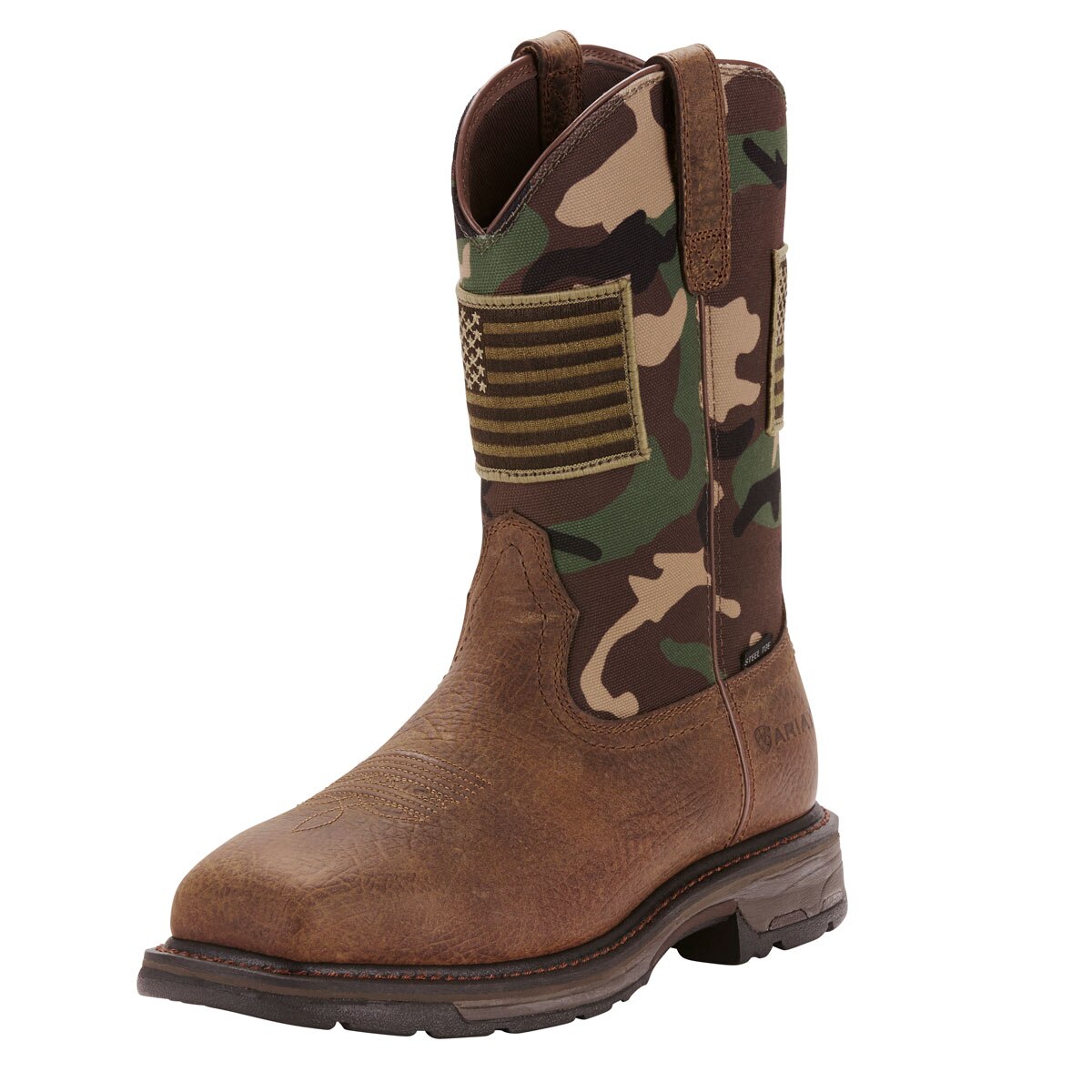 ariat workhog patriot steel toe