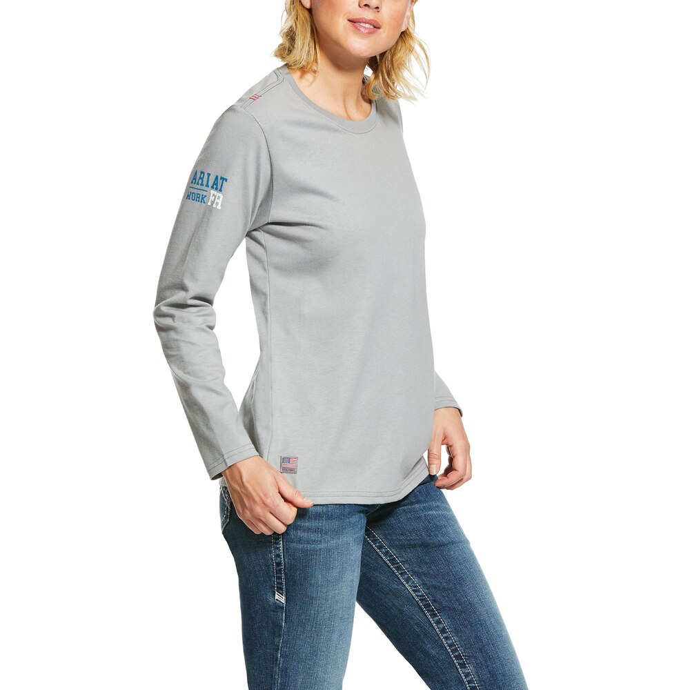 Forge FR Work Shirt Womens Long Sleeve Flame Resistant Tee LFRCNT-001